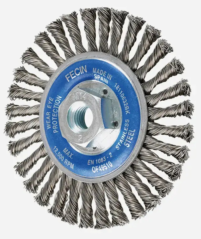 CEPILLO CIRCULAR PIPELINE TRENZADO F-18 BK 0.50 22 ACERO INOXIDABLE